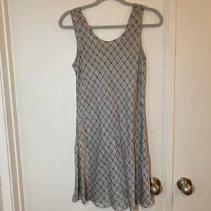 Long grey silk dress, women’s medium